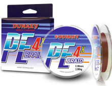 Плетеный шнур Dunaev Feeder Braid PE X4 Коричневый 150м