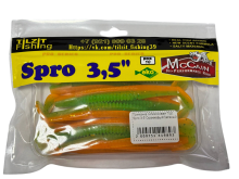 Приманка силиконовая Tilzit Spro 3.5" (Оранжевый/Зеленый)