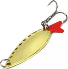 Блесна колеблющаяся Namazu Long Hole 20г (02, Латунь)