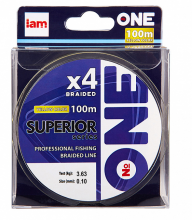 Плетеный шнур Iam №One Superior X4 100м Yellow