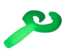 Приманка силиконовая Helios Credo Double Tail твистер 2,95" 7,5см