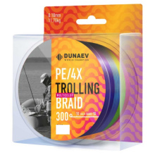 Плетеный шнур Dunaev Trolling Braid PE X4 300м