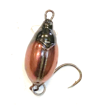 Воблер Жук Белоречье 3D с одним крючком №8 1г (1601)