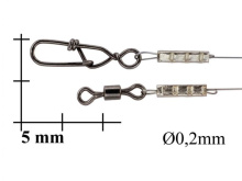 Поводок BIGULOV Ультралайт 15см, 5кг (2шт), УЛ42-15-2