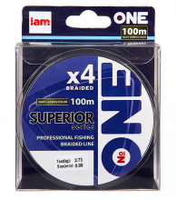 Плетеный шнур Iam №One Superior X4 100м Navy-green