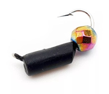 Мормышка Wolfram Столбик d2,5 мм 0,8г с граненным шариком Хамелеон (480, Черный)