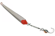 Блесна Пирс зимняя Лонг большой с мормышкой на цепочке 2,4г (Н)