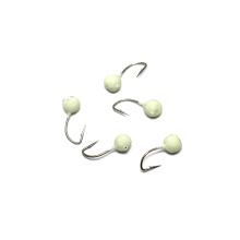 Мормышка вольфрамовая Яман Дробь с отверстием точеная №3 0,3г (Фосфор)