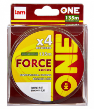 Плетеный шнур Iam №One Force X4 135м Bright-green