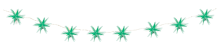 Гирлянда светодиодная Звезды 40L 8м (Зеленый)