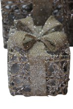 Набор подарочных новогодних корзин большой (Золотой)