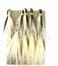 Стример Белоречье из меха козы с крючком №2/0  (Белый)