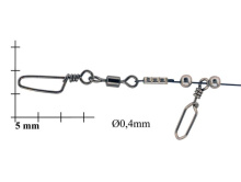 Поводок BIGULOV ОМ 15см, до 17гр (1шт), ОМ-15-СТ-1