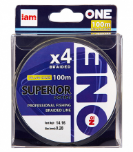 Плетеный шнур Iam №One Superior X4 100м Yellow