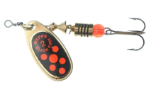 Блесна Mepps Black Fury (№4, Gold/Orange Dots, 8г)