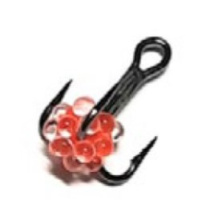 Тройник Яман с каплей и глазком №10 (Флуоресцентный Красный)