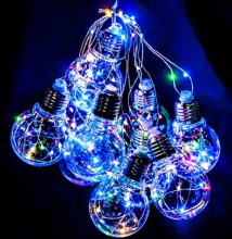 Гирлянда светодиодная 40L 4м (Шар прозрачный гладкий, Микс)