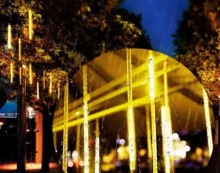 Гирлянда светодиодная Сосулька 8L 2,5м (32см, Желтый)