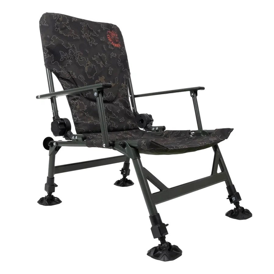 Кресло рыболовное Волжанка Carp Hammer Comfort Lite с подлокотниками и регулируемой спинкой Кресло рыболовное Волжанка Carp Hammer Comfort Lite с подлокотниками и регулируемой спинкой