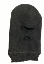 Балаклава вязанная с флисовым подкладом (Черный)