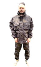 Костюм мужской Рип-стоп Камуфляж (р 44-46, Серо-зеленый)