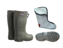 Сапоги мужские Топтун из ЭВА с 4-слойным сменным вкладышем мех -50С оливковые