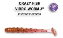 Приманка силиконовая CF Vibro Worm 3" 7,5см