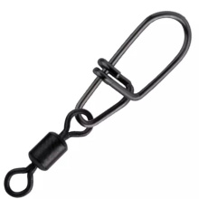 Вертлюг+застежка Spro Matt Black №4+5