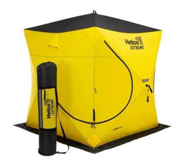 Палатка зимняя Helios Куб Extreme 1,8*1,8*2,0м широкий вход