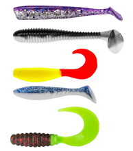 Набор приманок силиконовых Helios Крупный окунь