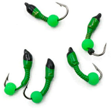 Мормышка вольфрамовая Яман Лесотка безнасадочная фц. зеленый Шар №3 d3мм 0,6г (Салатовый)