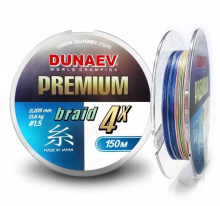 Плетеный шнур Dunaev Premium PE X4 Multi Color 150м