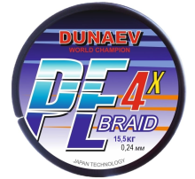 Плетеный шнур Dunaev Braid PE X4 Multicolor 150м