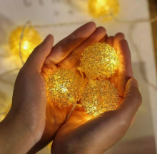 Гирлянда светодиодная 40L 6м (Шарик, Желтый)