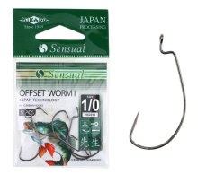 Крючок офсетный Mikado Sensual Offset Worm I BN 
