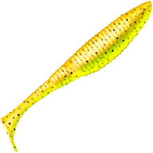 Приманка силиконовая Dunaev Zub-Wibra 9см (310, Желтый с блестками)