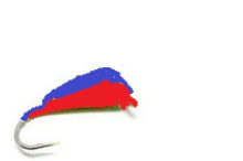 Мормышка вольфрамовая Яман Дрейссена с ушком №4 0,78г (Красный/Синий)