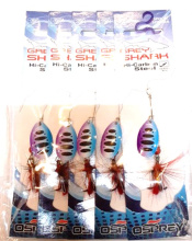 Блесна вращающаяся Osprey Grey Shark №5, 12,5г (02)