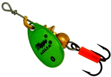 Блесна Mepps Aglia Platium (№3, Green/Gold, 6,5 г)