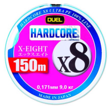 Плетеный шнур Duel PE Hardcore X8 MilkyBlue 150м 