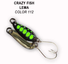 Блесна колеблющаяся Crazy Fish Lema 2,2см 1,6г (112)