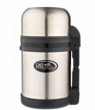 Термос Biostal 1,2л универсальный с дополнительной чашкой с ручкой и ремешком