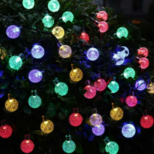 Гирлянда шторка светодиодная Шарики 320L 3*2м (Микс)