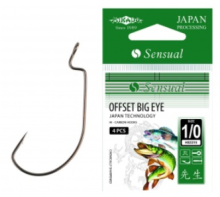 Крючок офсетный Mikado Sensual Offset Big Eye BN 