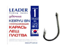 Крючок одинарный Leader Keiryu BN самоподсекающийся