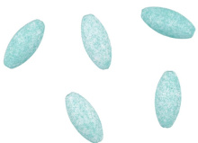 Эллипс Mikado плавающие шарики 15*7мм (синий)