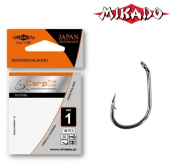 Крючок одинарный Mikado Carp Fine Line BN Крючок одинарный Mikado Carp Fine Line BN