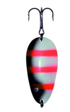 Блесна колеблющаяся Ложка с ребром крашеная 60мм