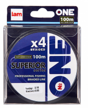 Плетеный шнур Iam №One Superior X4 100м Navy-green