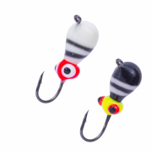 Мормышка вольфрамовая Lumicom Капля с ушком обмазка жучок винт d5,0мм (OrBL, оранжевая-винт)